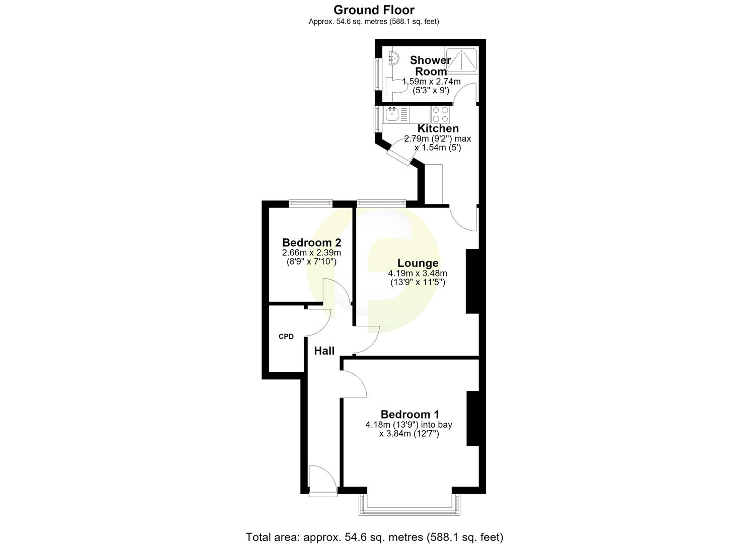 Floorplan.Lansdowne Terrace West, North Shields